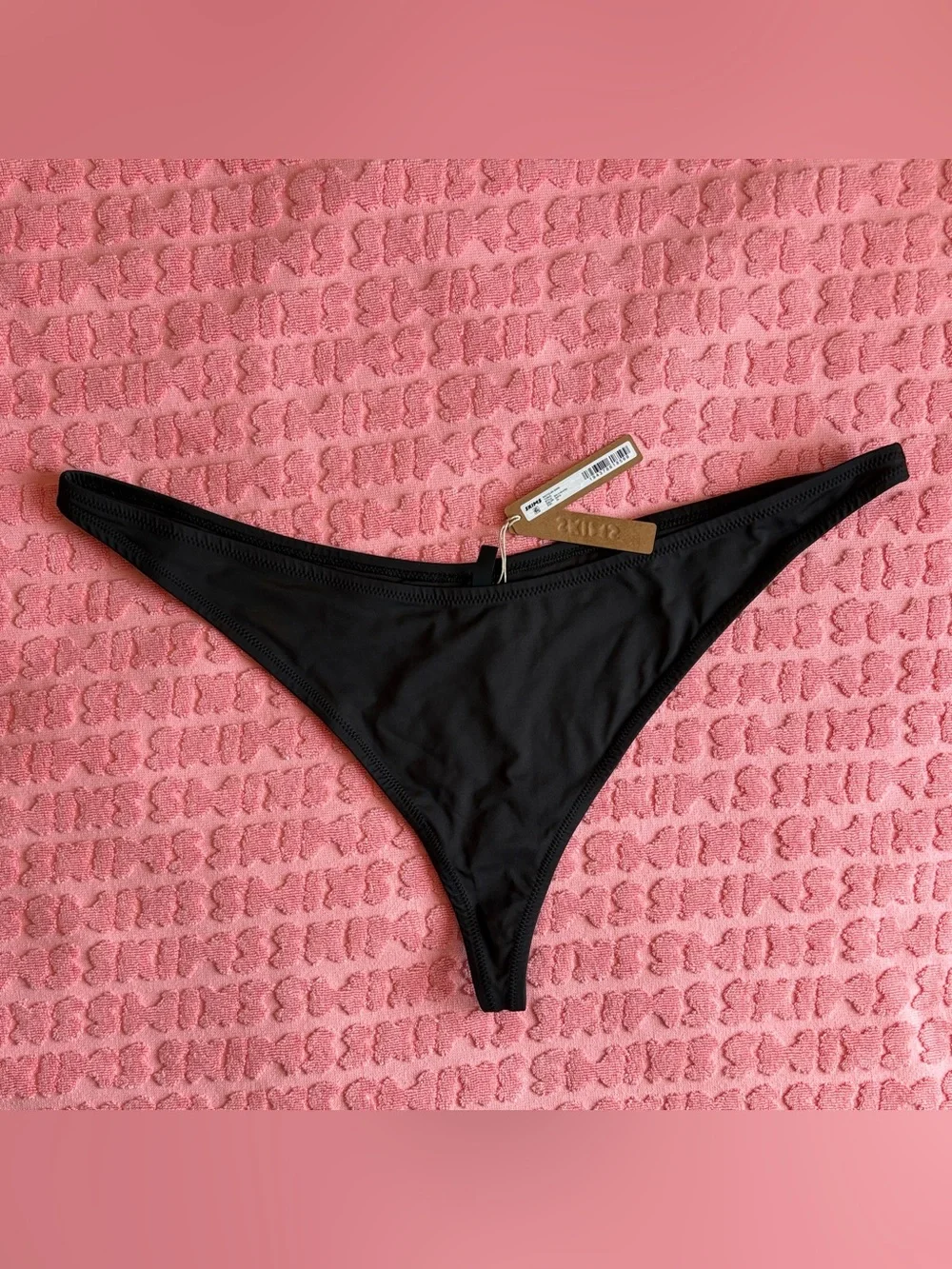 SKIMS Recycled Swim Thong Bikini Bottom | Gunmetal | 3X | NWT 🏷️
